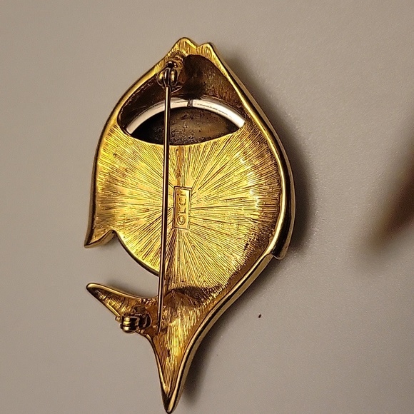 Vintage Liz Claiborne Designer Jewelry Mixed Metal Fish - Picture 5 of 5